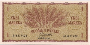1 MARKKAA Banknote