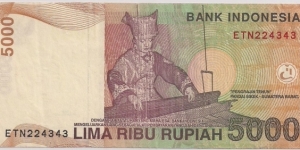 Banknote from Indonesia