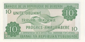 Banknote from Burundi