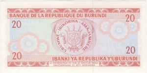 Banknote from Burundi