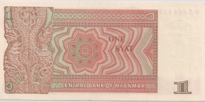 Banknote from Myanmar