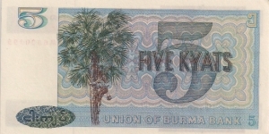 Banknote from Myanmar