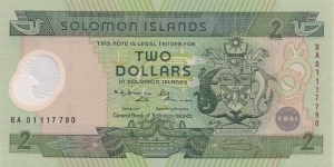 2 Dollars (polymer) Banknote