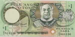 1 PA'ANGA Banknote