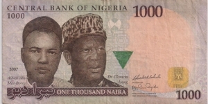 1000 Naira Banknote