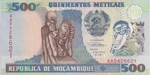 500 METICALS Banknote