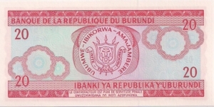 Banknote from Burundi