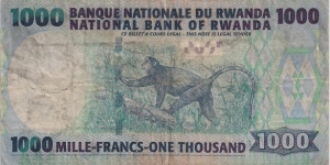 Banknote from Rwanda