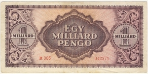 Banknote from Hungary