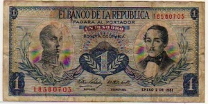 1 Peso Oro__pk# 404 b__02.01.1961__(1959-1977) Banknote