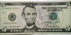 US FRN 2006 5 dollar Dis G 86 sn  Banknote
