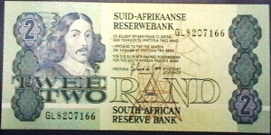 South Africa ND (1983-1990) 2 Rand P 118d  Banknote
