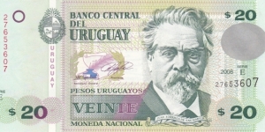 Uruguay P86 (20 pesos uruguayos 2008) Banknote