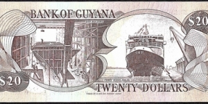 Banknote from Guyana