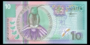 Suriname, 10 Gulden, 01/01/2000, P147  Banknote