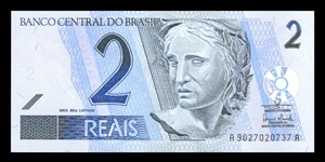 Brazil, 2 Reais, ND(2006), P249c Banknote