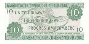 Banknote from Burundi