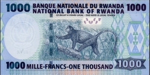 Banknote from Rwanda