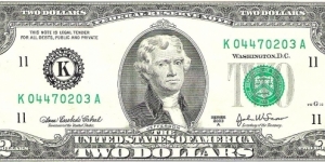 2 US$ Banknote