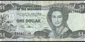 Bahamas 2002 1 Dollar. Banknote