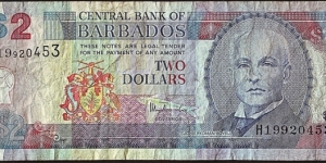 Barbados N.D. 2 Dollars. Banknote