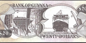 Banknote from Guyana