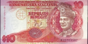 10 ringgit SIGN BY JAAFAR HUSSIEN
PRINTER : THOMAS DE LA RUE Banknote