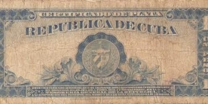 Banknote from Cuba