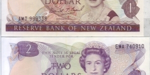 1 & 2 dollar Banknote