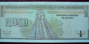 Banknote from Guatemala