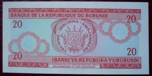 Banknote from Burundi