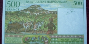 Banknote from Madagascar