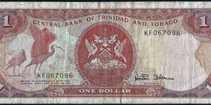 Trinidad & Tobago N.D. 1 Dollar. Banknote