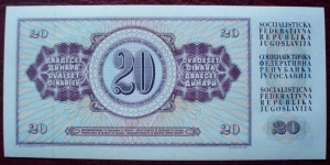 Banknote from Yugoslavia