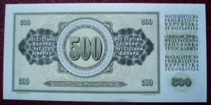 Banknote from Yugoslavia