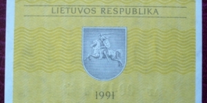 Banknote from Lithuania