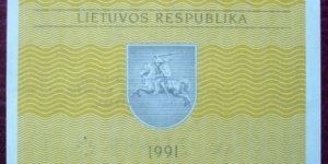 Banknote from Lithuania