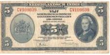 dutch east indies american bank note company print Banknote