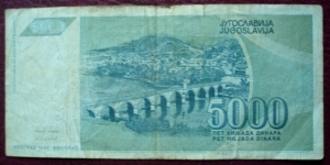 Banknote from Yugoslavia