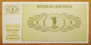 Banknote from Slovenia