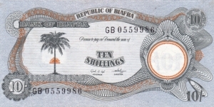 Biafra P4 (10 shillings ND 1968-69) Banknote