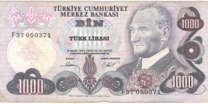 1000 Lira   Banknote