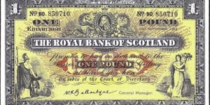 Scotland 1963 1 Pound. Banknote