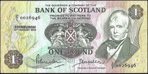 Scotland 1970 1 Pound.

Replacement note. Banknote