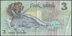 Cook Islands 1992 3 Dollars.

6th. Festival of Pacific Arts. Banknote