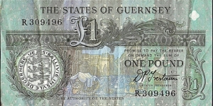 Guernsey N.D. 1 Pound. Banknote