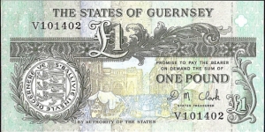 Guernsey N.D. 1 Pound. Banknote