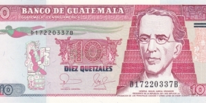 Guatemala P111 (10 quetzales 25/8-2006) Banknote