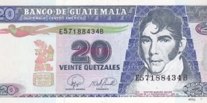 Guatemala P112 (20 quetzales 25/8-2006) Banknote