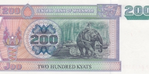 Banknote from Myanmar